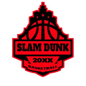 SLAM DUNK Basketball Logo Template Thumbnail
