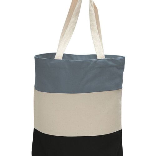 Canvas Tri Color Tote Bag Thumbnail