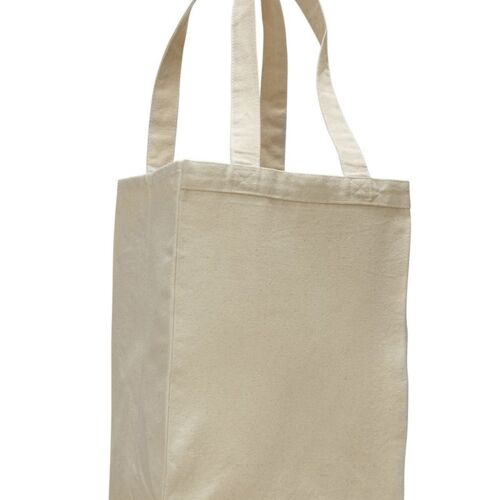 12L Canvas Gusset-Shopping Tote Thumbnail