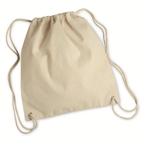 10 Ounce Cotton-Canvas Drawstring Backpack Thumbnail