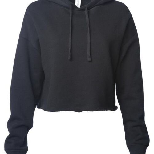 Women’s-Lightweight Crop Hooded Sweatshirt. Thumbnail