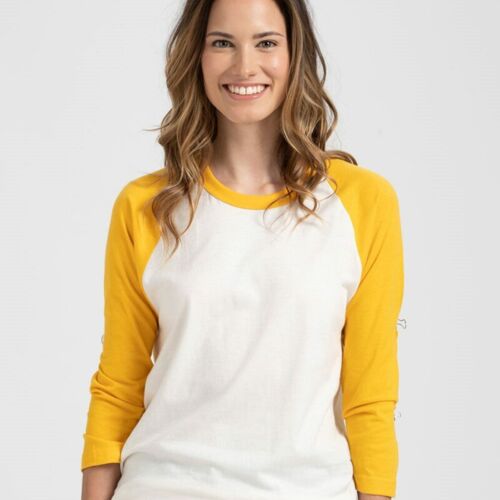 Unisex-Fine Jersey-Raglan TShirt. Thumbnail