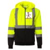 Hi-Vis Full-Zip Hooded Sweatshirt Thumbnail