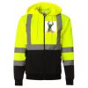 Hi-Vis Full-Zip Hooded Sweatshirt Thumbnail