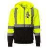 Hi-Vis Full-Zip Hooded Sweatshirt Thumbnail