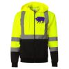 Hi-Vis Full-Zip Hooded Sweatshirt Thumbnail