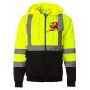 Hi-Vis Full-Zip Hooded Sweatshirt Thumbnail