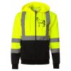 Hi-Vis Full-Zip Hooded Sweatshirt Thumbnail