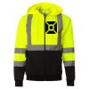 Hi-Vis Full-Zip Hooded Sweatshirt Thumbnail