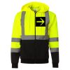 Hi-Vis Full-Zip Hooded Sweatshirt Thumbnail