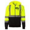 Hi-Vis Full-Zip Hooded Sweatshirt Thumbnail