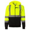 Hi-Vis Full-Zip Hooded Sweatshirt Thumbnail