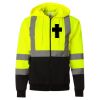 Hi-Vis Full-Zip Hooded Sweatshirt Thumbnail