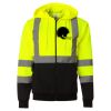 Hi-Vis Full-Zip Hooded Sweatshirt Thumbnail