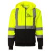 Hi-Vis Full-Zip Hooded Sweatshirt Thumbnail