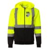 Hi-Vis Full-Zip Hooded Sweatshirt Thumbnail