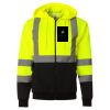 Hi-Vis Full-Zip Hooded Sweatshirt Thumbnail