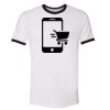 Unisex-Fine Jersey Ringer Tee. Thumbnail