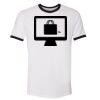 Unisex-Fine Jersey Ringer Tee. Thumbnail
