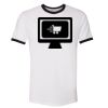 Unisex-Fine Jersey Ringer Tee. Thumbnail