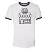 Unisex-Fine Jersey Ringer Tee. Thumbnail