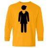 Heavy Cotton Youth Long Sleeve T-Shirt. Thumbnail