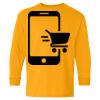 Heavy Cotton Youth Long Sleeve T-Shirt. Thumbnail
