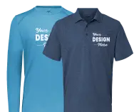 Long sleeve t-shirt, short sleeve polo